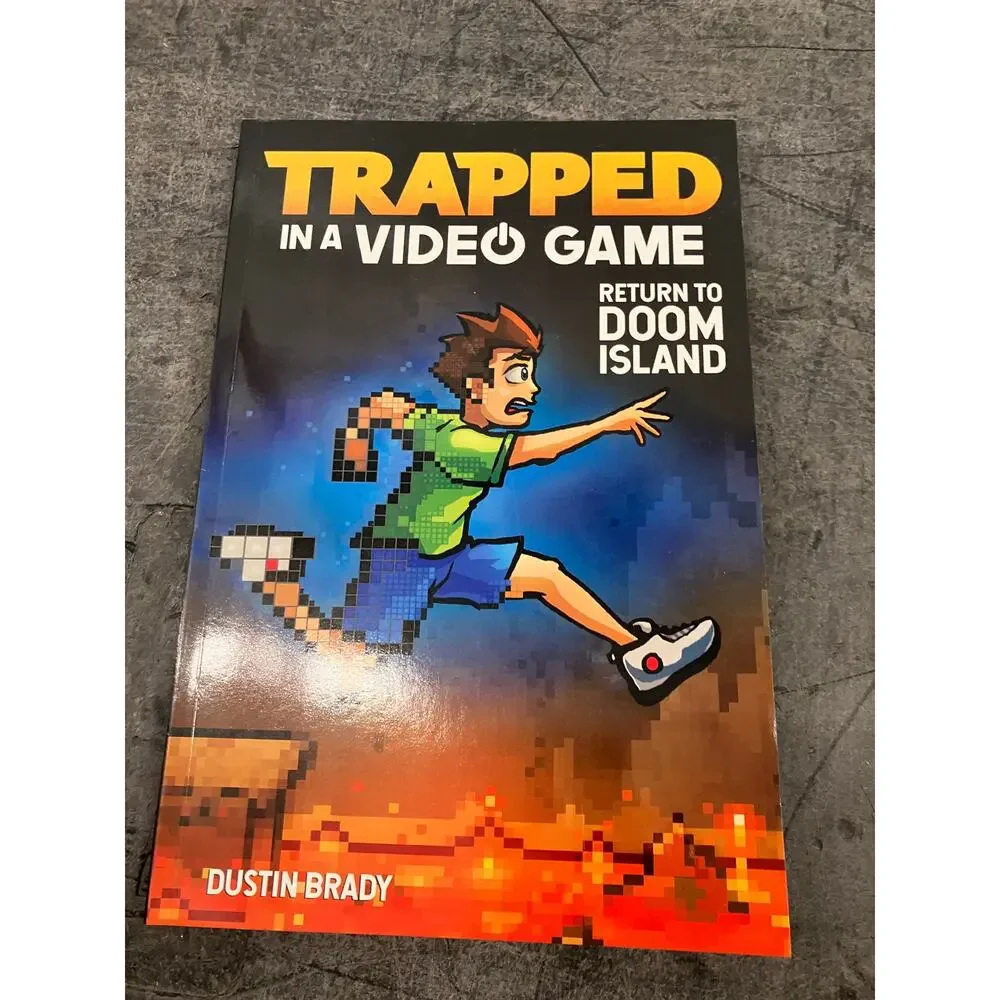 Trapped in a Video Game Lot of 4 Books by Dustin Brady‎ Kids Adventure Series